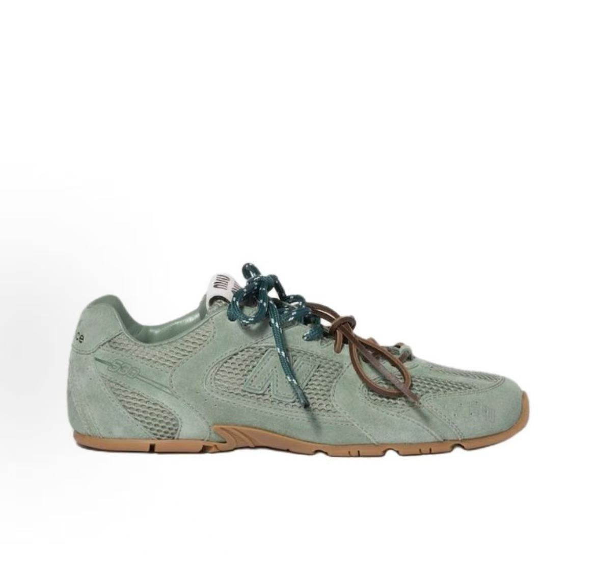 New Balance X Miu Miu 530 SL suede and mesh sneakers